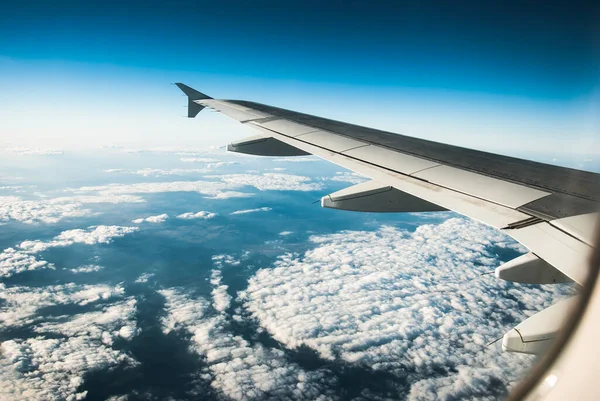 Вид Літака Над Хмарами — стокове фото