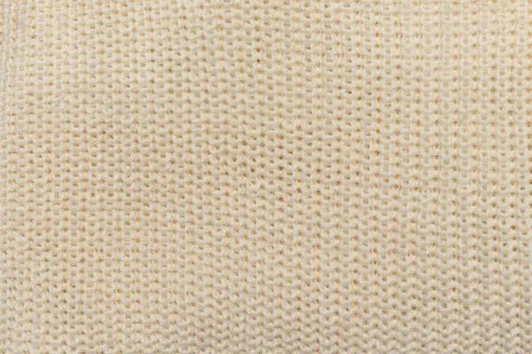 Detailní Textura Pletených Béžových Tkanin Zázemí Pro Banner Web Pohlednice — Stock fotografie