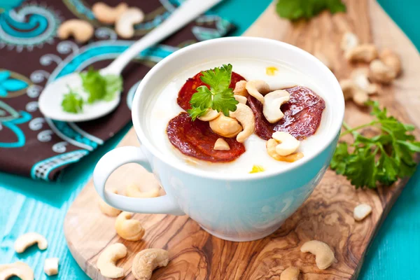Cream cheese soup — Stock Image Cream cheese soup Stock Photo