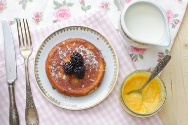 Limon Lor ve süt ile havuç gözleme