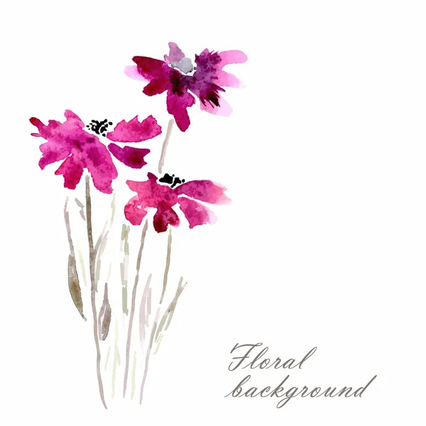 Fleurs de lilas. Bouquet floral. Invitation. Carte d'anniversaire . — Photo