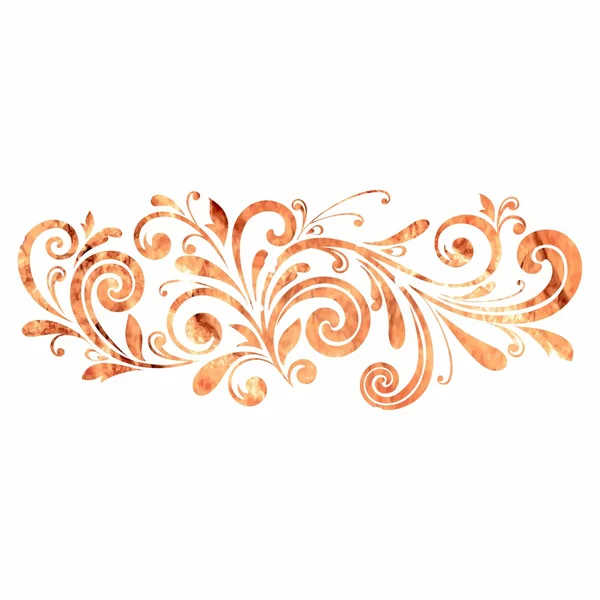 Floral decoration. Calligraphic design element. Russian style. — Stock Photo, Image