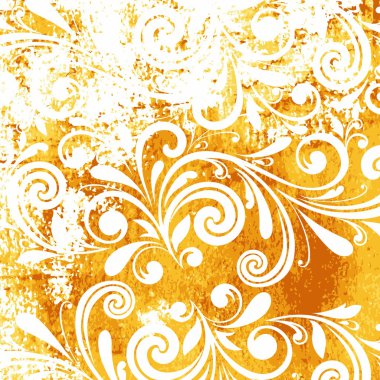 çiçek desenli. Grunge floral arka plan.