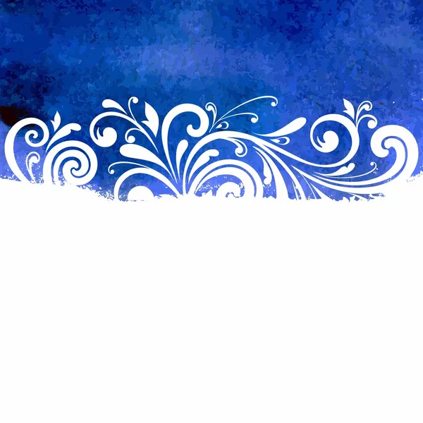 Grunge-Hintergrund mit floralem Muster. Postkartenvorlage. — Stockfoto