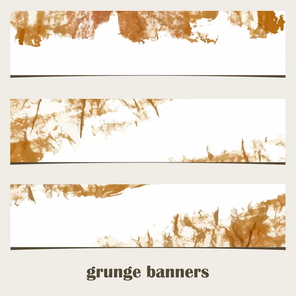 Grunge banners. Website decorative elements. Website banners. — Stock Photo, Image