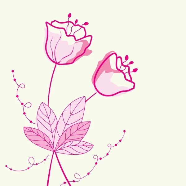 Fondo floral. — Vector de stock