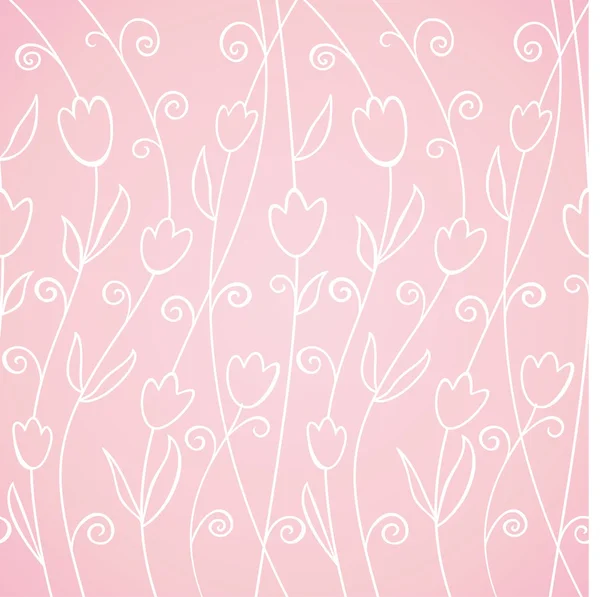 Fondo floral con tulipanes de primavera . — Vector de stock