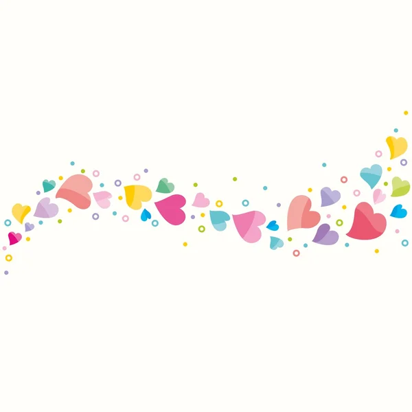 Background with Hearts pattern — Stock Vector
