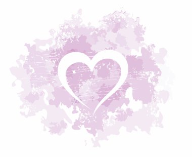 акварель бризки з любов'ю серця.