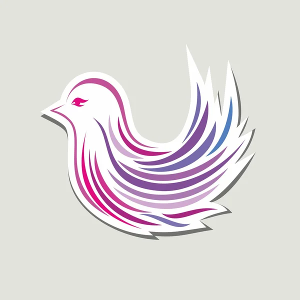 Decorative bird — Stock Vector