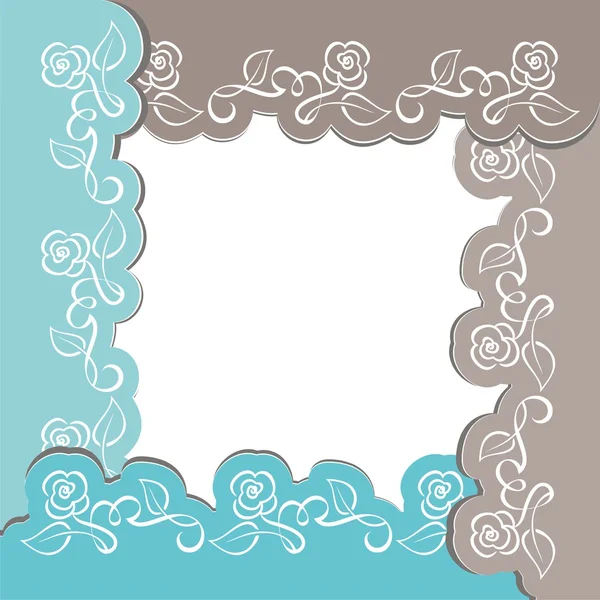 Vector floral border. — Stock Vector