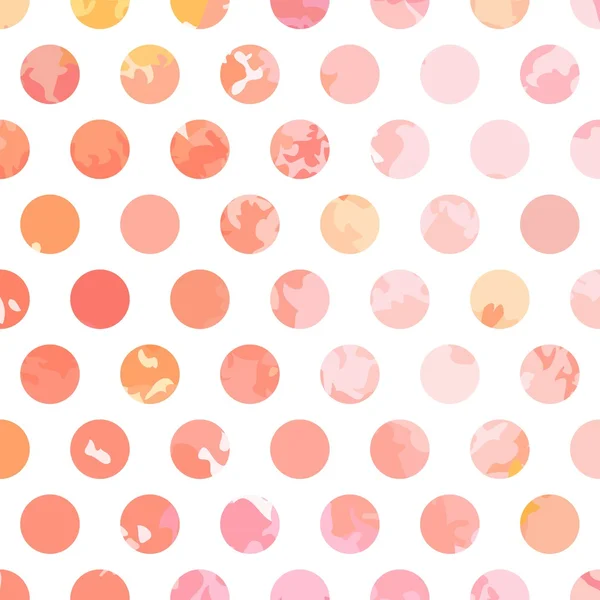 Retro seamless pattern with circles — Stock Vector