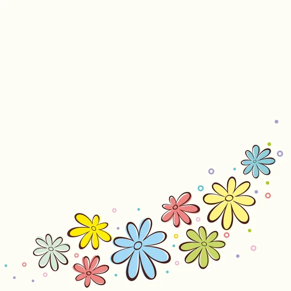 Πολύχρωμο φόντο λουλούδι. — Διανυσματικό Αρχείο