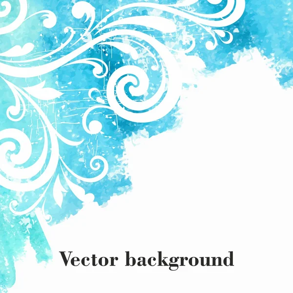 Acuarela fondo floral — Vector de stock