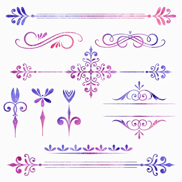 Calligraphic element set — Stock Vector