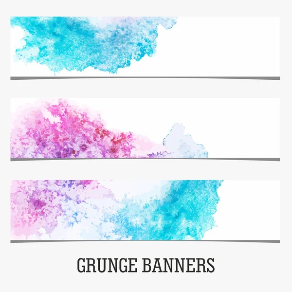 Bandeiras Grunge — Vetor de Stock