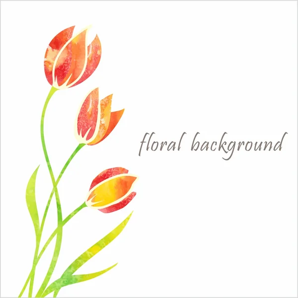 Bouquet di tulipani — Vettoriale Stock