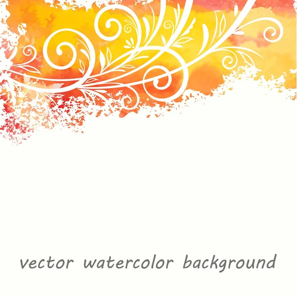 Aquarell floraler Hintergrund — Stockvektor