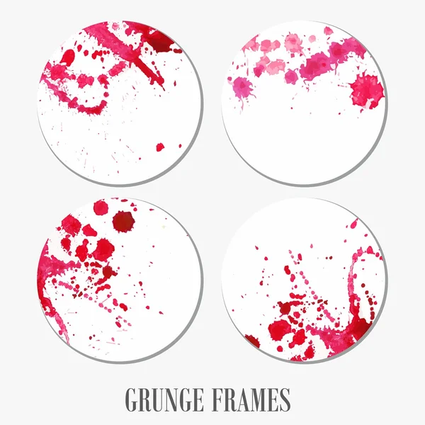 Grunge stickers. — Stockvector