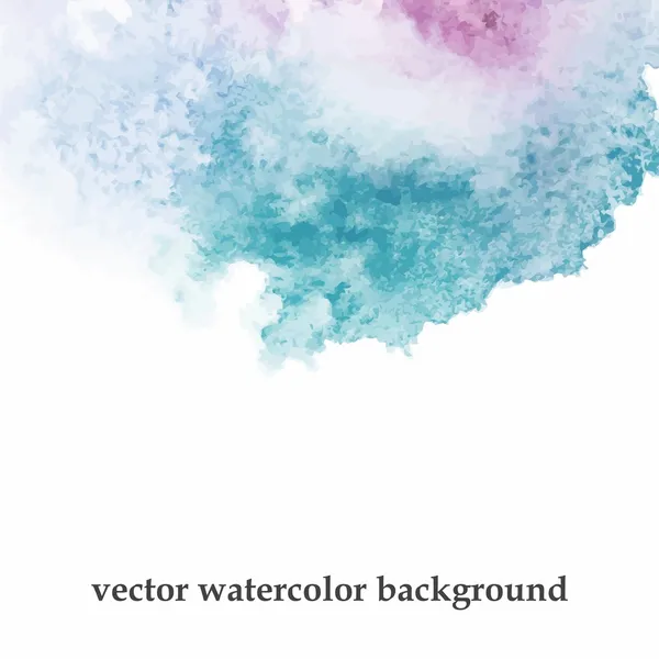 Salpicos de aquarela azul . — Vetor de Stock