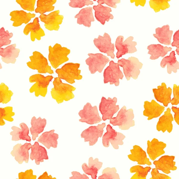 Bloemen naadloos patroon. — Stockvector