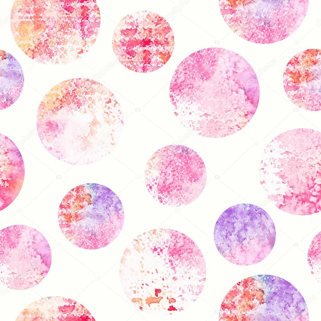 Retro seamless background with circles.