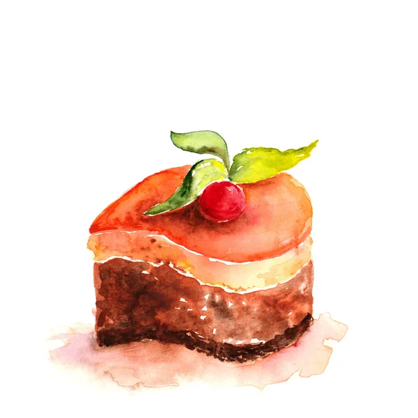 Plakje cake — Stockfoto