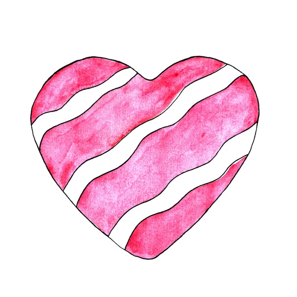 Akvarell szív — Stock Fotó