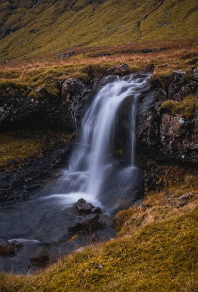 Waterfall Nordradalsvegur Faroe Islands November 2021 — Stock Photo, Image