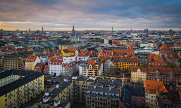 Beautiful Aerial View Copenhagen Denmark Aerial Drone Shot November 2021 — Stock Photo, Image