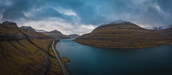 Îles Féroé Île Eysturoy Autour Elduvik Près Vesturdalsa Météo Dramatique — Photo