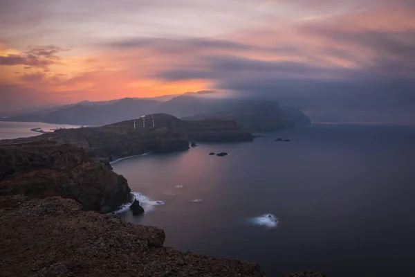 Sunset Point Saint Lawrence East Coast Madeira Island Portugal October — Stock Photo, Image