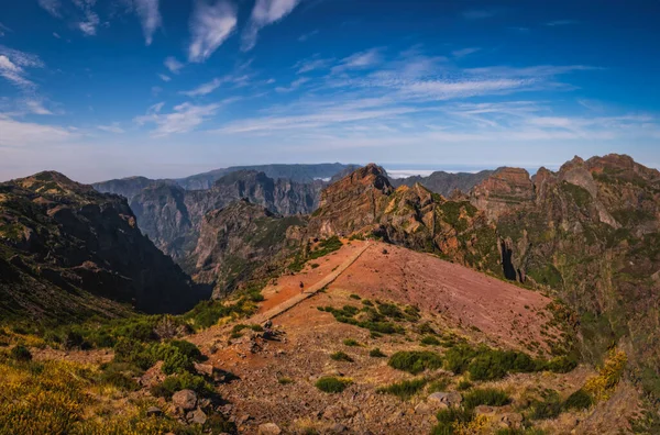 Pico do Arieiro Dağı, Madeira Adası, Portekiz. Ekim 2021