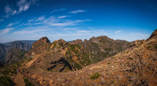 Pico do Arieiro Dağı, Madeira Adası, Portekiz. Ekim 2021
