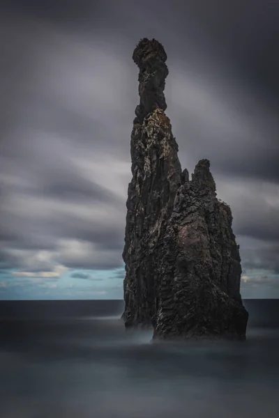 Vulkanische Felsformation Auf Ribeira Janela Madeira Portugal Oktober 2021 Langzeitbelichtungsbild — Stockfoto