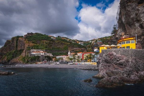 Barevné Starobylé Domy Ponta Sol Madeira Portugalsko Říjen 2021 — Stock fotografie