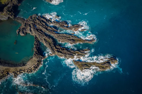 Rocks Water Seixal Madeira October 2021 Portugal — Stok fotoğraf