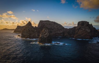 The peninsula St. Lawrence or Ponta de Sao Lourenco in the north-east of Madeira, viewpoint Miradouro da Ponta do Rosto, Portugal. October 2021