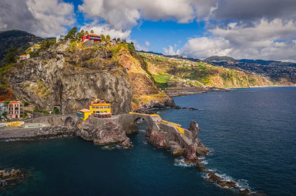 Ponta Sol Afternoon Aerial Drone Picture Madeira Portugal October 2021 — Stock fotografie