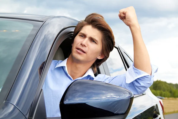 Angry driver — Stock Photo, Image