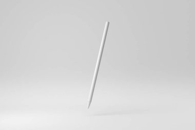 Kalem beyaz arkaplanda. Tasarım Şablonu, Mock up up. 3 Boyutlu Hazırlama.