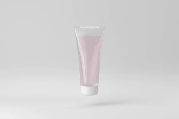 Cosmetische Product Crème Gel Display Een Witte Achtergrond Voor Huidverzorging — Stockfoto