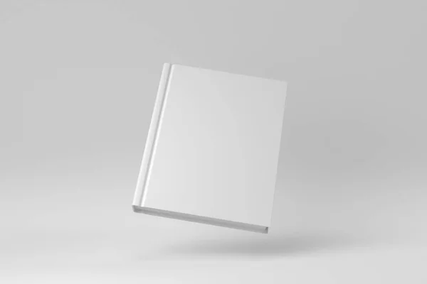 Fermeture Couverture Livre Sur Fond Blanc Pour Scène Maquette Rendu — Photo