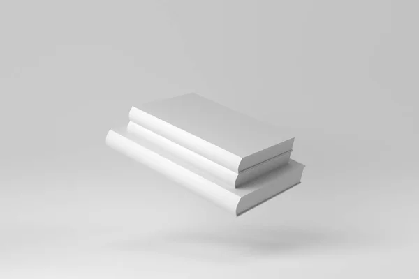 Beyaz Arka Planda Bir Yığın Kitap Model Sahnesi Için Boyutlu — Stok fotoğraf
