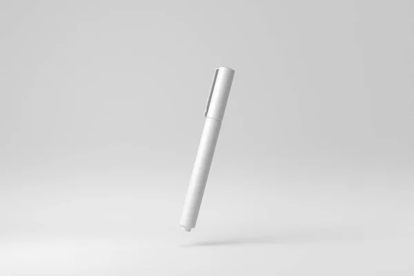 Stylo Sur Fond Blanc Modèle Conception Maquillez Vous Rendu — Photo