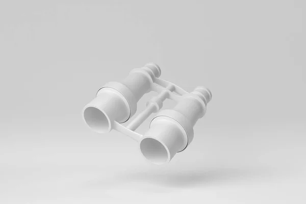以白色背景为背景的简约现代 纸最小的概念 3D渲染 — 图库照片