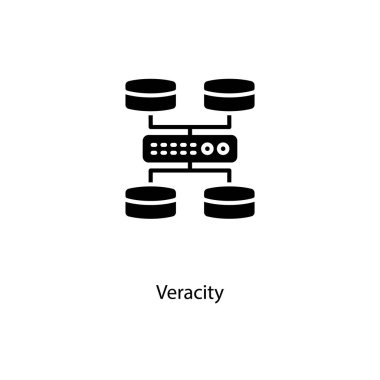 Vektör doğruluk simgesi. Logotype