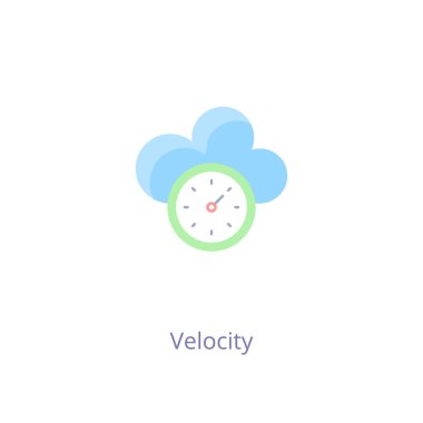 Vektör olarak hız simgesi. Logotype