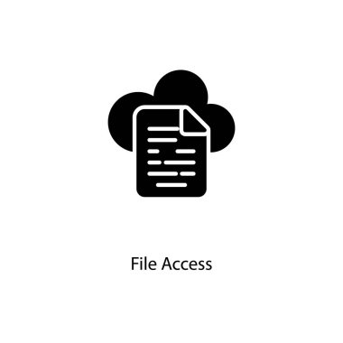 Vektör olarak dosya erişim simgesi. Logotype