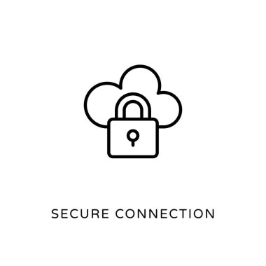 Vektör içinde Güvenli Bağlantı simgesi. Logotype